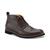 商品Tommy Hilfiger | Men's Gibby Faux-Leather Cap-Toe Chukka Boots颜色Dark Brown