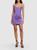 GIUSEPPE DI MORABITO | Stretch Satin Mini Bustier Dress, 颜色Purple