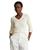 颜色: Parchment Cream, Ralph Lauren | Women's Cable Knit Cotton V Neck Sweater