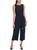 Tommy Hilfiger | Womens Cropped Belted Jumpsuit, 颜色sky captain