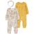颜色: Yellow Multi, Carter's | Baby Girls Pink Floral 3-Piece Jumpsuit and Headband Set