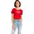商品Tommy Jeans | Women's Cropped Logo T-Shirt颜色Scarlet