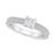 商品第3个颜色White Gold, Macy's | Diamond Princess Engagement Ring (1-1/5 ct. t.w.) in 14k Gold
