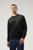 商品Woolrich | Crewneck Sweatshirt in Organic Cotton and Taslan Nylon颜色Black