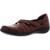 color Tan, Clarks | Clarks Women's Ashland Spin Q Leather Ortholite Slip On Casual Loafer