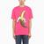商品Palm Angels | White t-shirt with a Banana print颜色Pink