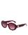 商品Celine | Women's Triomphe Round Sunglasses, 52mm颜色Red/Red Gradient