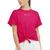 CHAMPION | Women's Tie-Front Logo-Print T-Shirt, 颜色Strawberry Rouge