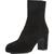 color Black, Stuart Weitzman | Stuart Weitzman Womens Gianella Faux Suede Block Heel Ankle Boots