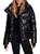 商品SAM. | Isabel Vegan Leather Down Puffer Jacket颜色BLACK