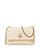 color New Cream/Rolled Gold, Tory Burch | Kira Chevron Leather Mini Crossbody Bag