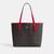 颜色: gold/walnut/bold red, Coach | Coach Outlet City Tote Bag In Signature Canvas