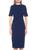 ALEXIA ADMOR | Harper Elbow Sleeve Sheath Dress, 颜色NAVY