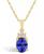 颜色: Gold, Macy's | Tanzanite (1-1/4 Ct. t.w.) and Diamond (1/10 Ct. t.w.) Pendant Necklace