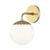 颜色: Aged Brass, mitzi | Paige 1-Light Bath Light