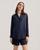 商品第3个颜色navy blue, LILYSILK | Women's Myrtus Oversized Silk Pajama Set