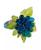 颜色: Aqua, Saro Lifestyle | Flower and Leaves Design Beaded Napkin Ring, Set of 4