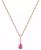 颜色: Ruby, Macy's | Sapphire (1/2 ct. t.w.) & Diamond (1/20 ct. t.w.) Linear Pendant 18" Necklace in 14k White Gold (Also Available in Ruby & Emerald)