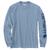 color Alpine Blue Heather, Carhartt | 男士Logo长袖T恤