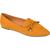 Journee Collection | Journee Collection Womens Muriel Faux Leather Slip On Loafers, 颜色Mustard