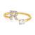 商品第17个颜色R, Giani Bernini | Cubic Zirconia Initial Wrap Ring in 18k Gold-Plated Sterling Silver, Created for Macy's