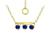 颜色: Blue Sapphire/Gold, Giani Bernini | Lab-Created Imitation Blue Sapphire Trio Pendant Necklace, 16" + 2" extender (Also in Lab-Created Green Quartz & Ruby), Created for Macy's