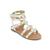 商品第2个颜色White, DKNY | Little Girls Gladiator Open Toe Sandals