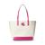 color Natural/Nouveau Bright Pink, Ralph Lauren | Canvas Large Goldie Tote