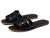 商品Madewell | The Boardwalk Fisherman Slide Sandal in Leather颜色True Black