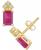 颜色: Ruby Red, Macy's | Ruby (1-3/8 ct. t.w.) & Diamond (1/8 ct. t.w.) Crown Stud Earrings in 14k Gold (Also in Emerald & Tanzanite)