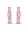 颜色: Pink, Macy's | Cubic Zirconia Baguette Cut Huggie Earrings in Sterling Silver (Also in 14k Gold Over Silver or 14k Rose Gold Over Silver)