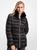 商品Michael Kors | Faux Fur Trim Quilted Nylon Belted Puffer Coat颜色BLACK