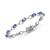 商品第4个颜色Tanzanite, Macy's | Tanzanite Heart Link Bracelet (6 ct. t.w..) in Sterling Silver (Also in Emerald, Ruby & Sapphire)