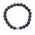 商品第6个颜色Sodalite, Macy's | Genuine Stone Bead Stretch Bracelet with Silver Plate or Gold Plate Bead Accent
