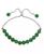 颜色: Aventurine, Macy's | Genuine Stone Bead Adjustable Bracelet in Silver Plate