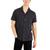 商品Alfani | Men's Slub Pique Textured Short-Sleeve Camp Collar Shirt, Created for Macy's颜色Deep Black
