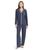 Eberjey | Frida - The Whip Stitch Long PJ Set, 颜色Night Shadow Blue/Ivory