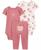 颜色: Pink, Carter's | Baby Boys and Baby Girls 3-Pc. Little Character Bodysuit & Pant Set