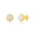 颜色: created opal, MAX + STONE | 14k Yellow Gold Roped Halo Gemstone Round Stud Earrings for Women 6mm