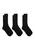 商品Ralph Lauren | Big & Tall Set of 3 Crew Socks颜色BLACK
