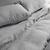 商品第7个颜色Pebble heather/pinstripe, Bokser Home | 100% French Linen Duvet Cover -