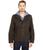 color Dark Brown, Levi's | Two-Pocket Hoodie with Zip Out Jersey Bib/Hood and Sherpa Lining