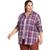 color Deep Lilac, Eddie Bauer | Eddie Bauer Women's Fremont Flannel Snap Front Tunic LS Shirt