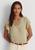 商品Ralph Lauren | Linen-Blend Jersey Flutter-Sleeve T-Shirt颜色RANCH SAGE