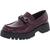 color Dark Red, Nine West | Nine West Womens Faux Leather Block Heel Loafers