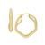 color Gold-Plated, Essentials | Gold or Silver Plated Wave Look Click Top Earrings