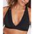 color Black, Bali | Comfort Revolution Comfy Glam Plunge Lace Trim Wireless Bralette DF6596