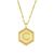 商品第2个颜色C, Essentials | Gold Plate Diamond Cut Initial Pendant Necklace, 16" + 2" extender