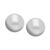 商品Essentials | Ball Stud Silver Plate Earrings颜色Silver