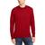 Club Room | Men's Solid Crew Neck Merino Wool Blend Sweater, Created for Macy's, 颜色Cherry